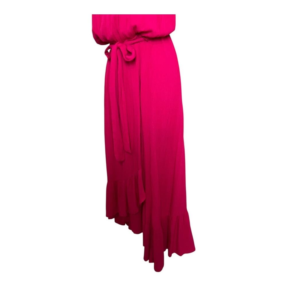 Ivory Cove Boutique Pink Resort Dress Cruise Vacation gauze Summer Fuscia S M - Picture 5 of 8